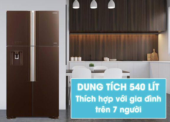 Lựa chọn lý tưởng cho gia đình trên 7 người - Tủ lạnh Hitachi R-FW690PGV7X(GBW)
