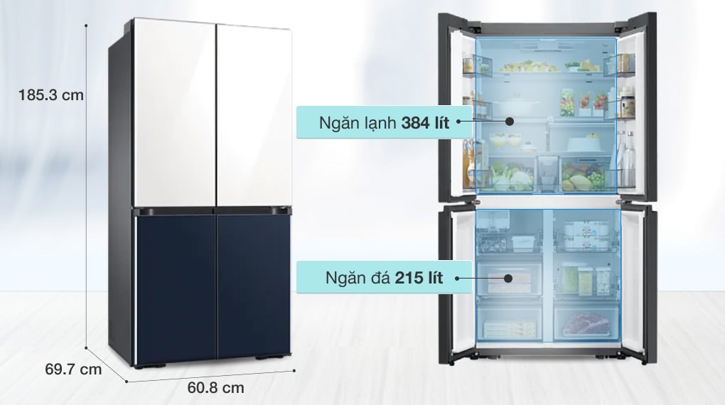 Giới thiệu tủ lạnh Samsung RF60A91R177/SV, tủ lạnh cao cấp năm 2022