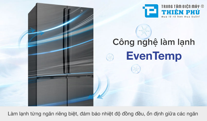 Tủ lạnh Electrolux Inverter 4 Cánh EQE6000A-B 541 Lít