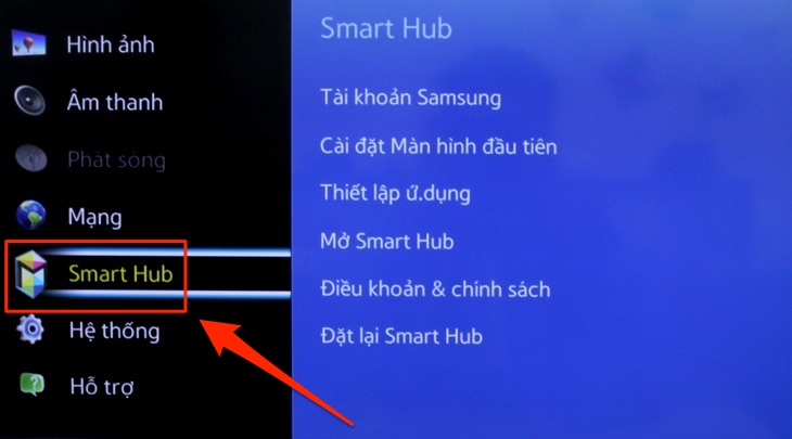 Cách khắc phục lỗi ứng dụng YouTube của tivi Samsung