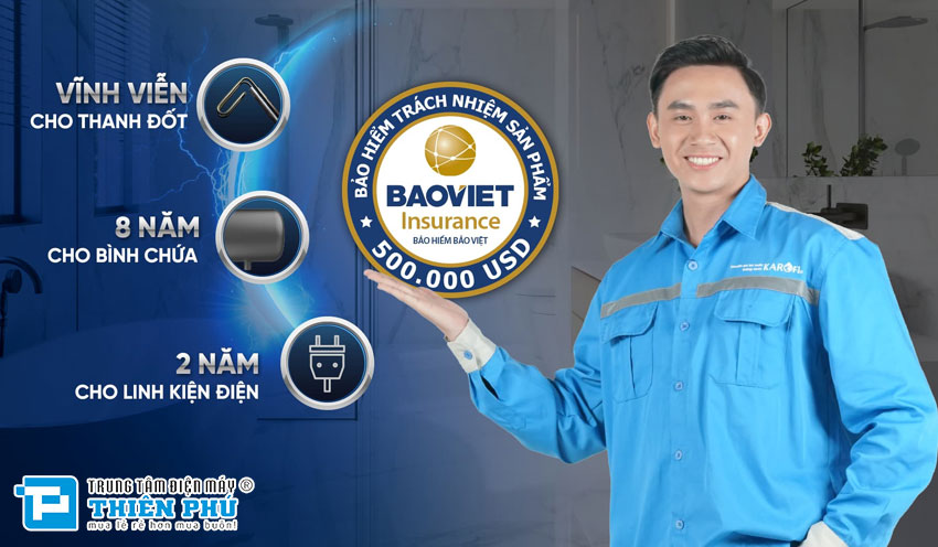 Bình Nóng Lạnh Karofi 15 Lít KBO-Q150