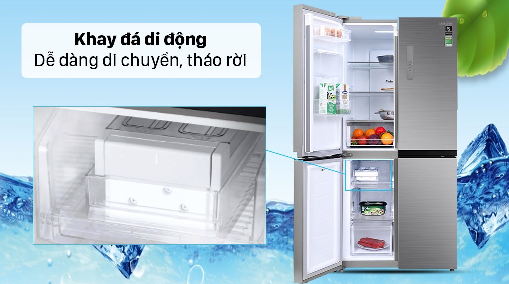 Tủ lạnh Samsung RF48A4010M9/SV với ưu điểm, phù hợp cho gia đình trên 5 người