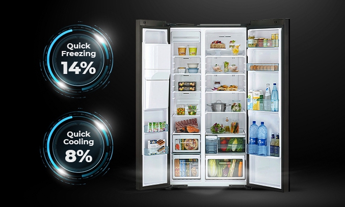 Muốn bảo quản đồ ăn tốt hãy chọn ngay tủ lạnh Hitachi R-SX800GPGV0(GBK)