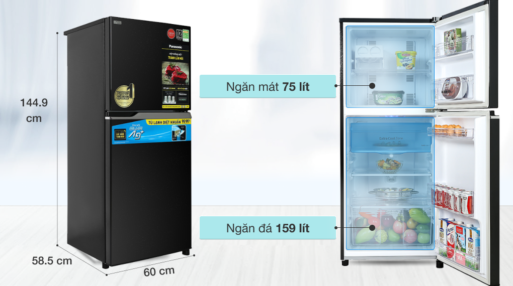 Tủ lạnh Panasonic NR-TV261BPKV có giữ được thực phẩm tốt không?