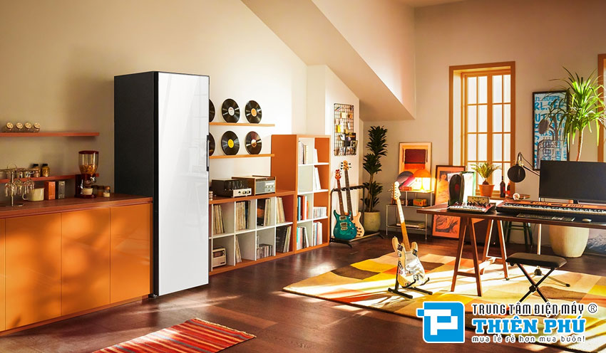 Tủ Lạnh Samsung Inverter BESPOKE 1 Cánh RZ32T744535/SV 323 Lít