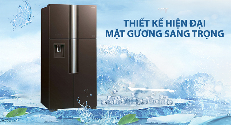 Lựa chọn lý tưởng cho gia đình trên 7 người - Tủ lạnh Hitachi R-FW690PGV7X(GBW)