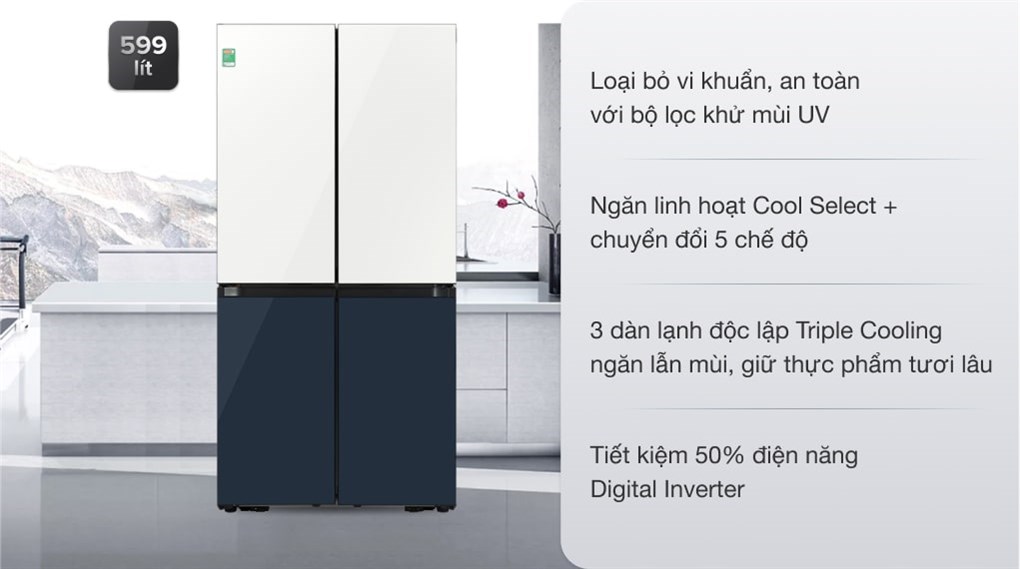 Tìm hiểu hai mẫu tủ lạnh Samsung 4 cánh chất lượng, đẳng cấp vượt trội
