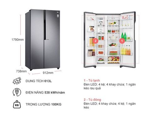 Kinh nghiệm chọn mua tủ lạnh LG GR-B247JDS mà người dùng cần biết?