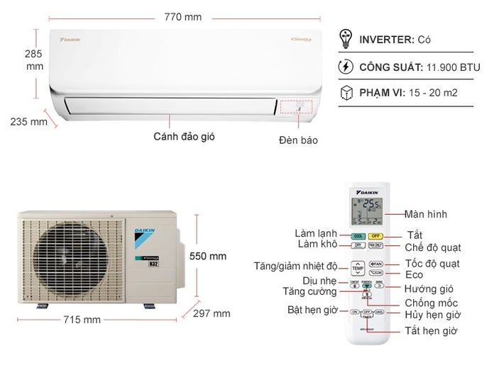 Điều hòa Đaikin FTKB60WAVMV có gì đặc biệt? Có nên sử dụng cho gia đình không?