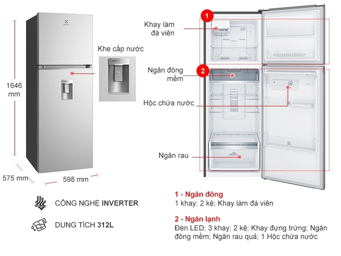Vì sao tủ lạnh Electrolux ETB3440K-A lại được khách hàng lựa chọn nhiều nhất
