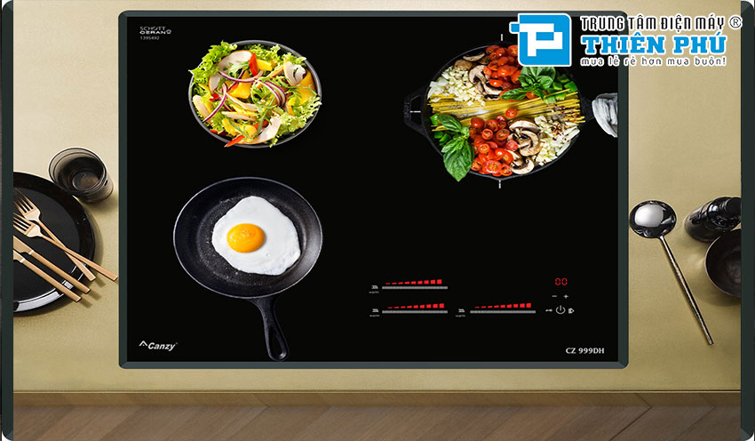 Bếp Từ Canzy CZ 999DH 3 Vùng Nấu