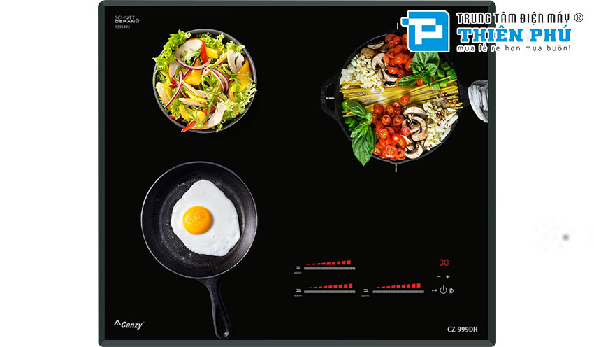 Bếp Từ Canzy CZ 999DH 3 Vùng Nấu