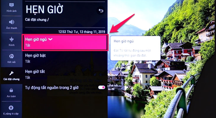 Cách hẹn giờ bật/tắt cho Smart tivi LG