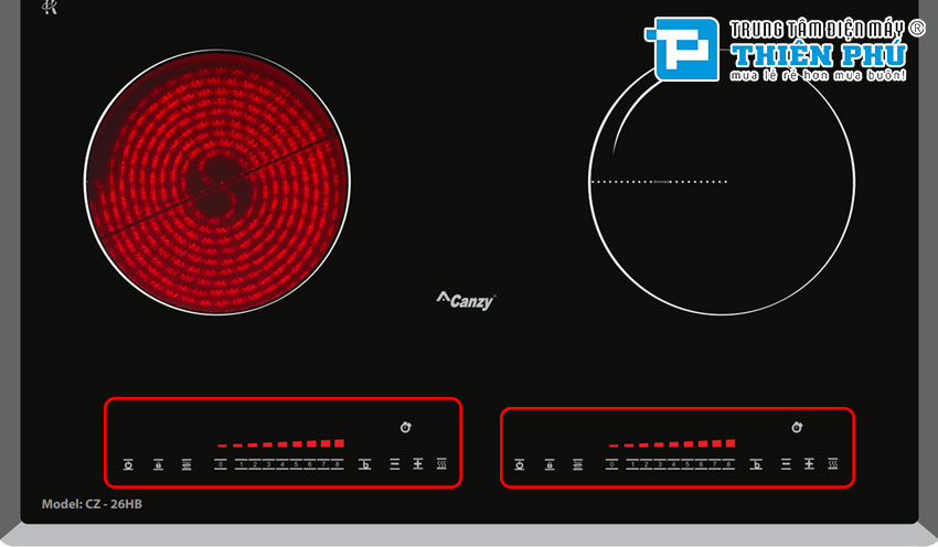 Bếp Điện Từ Đôi Canzy CZ 26HB