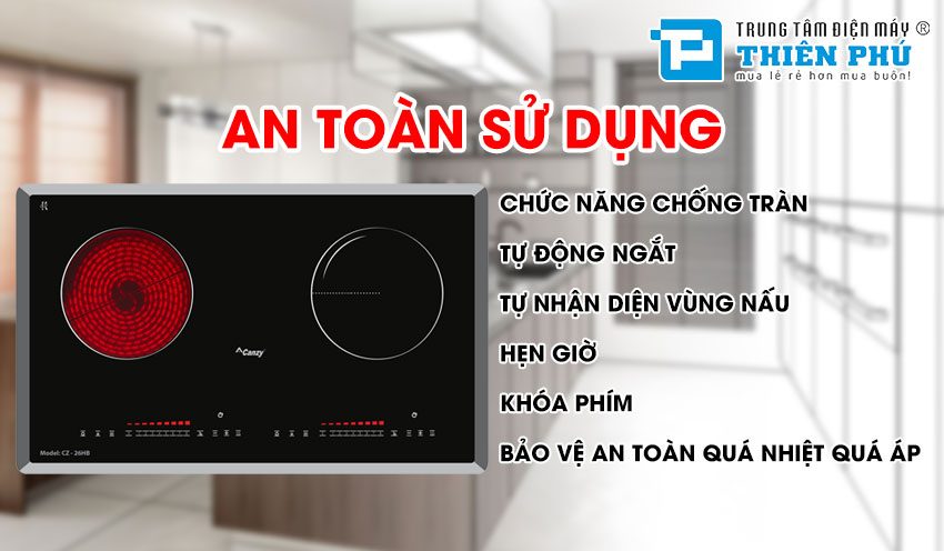 Bếp Điện Từ Đôi Canzy CZ 26HB