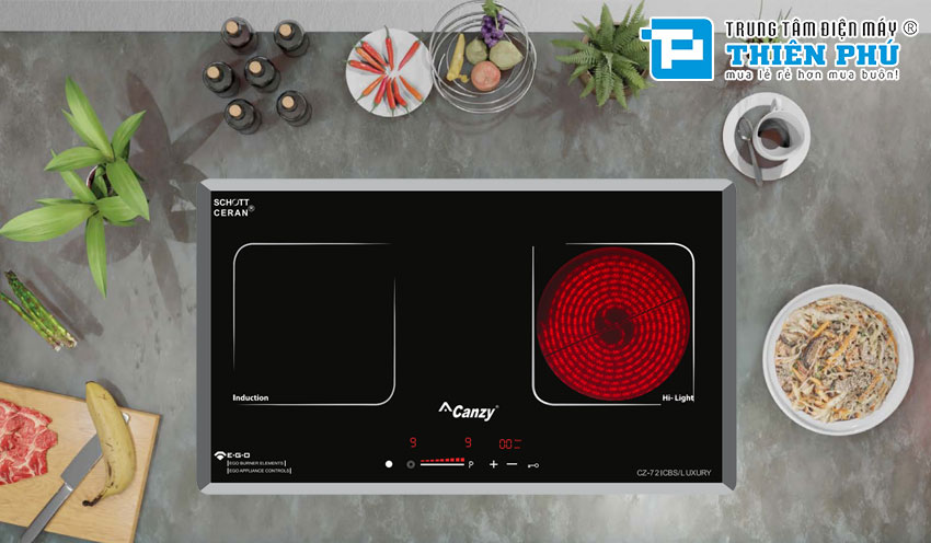 Bếp Điện Từ Đôi Canzy CZ 72ICBS LUXURY