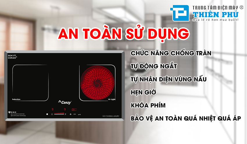 Bếp Điện Từ Đôi Canzy CZ 72ICBS LUXURY