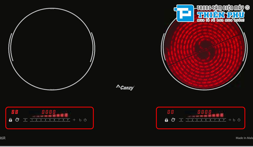 Bếp Điện Từ Đôi Canzy CZ 86R