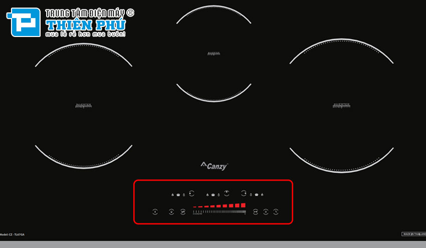 Bếp Từ Canzy CZ TL67GA 3 Vùng Nấu