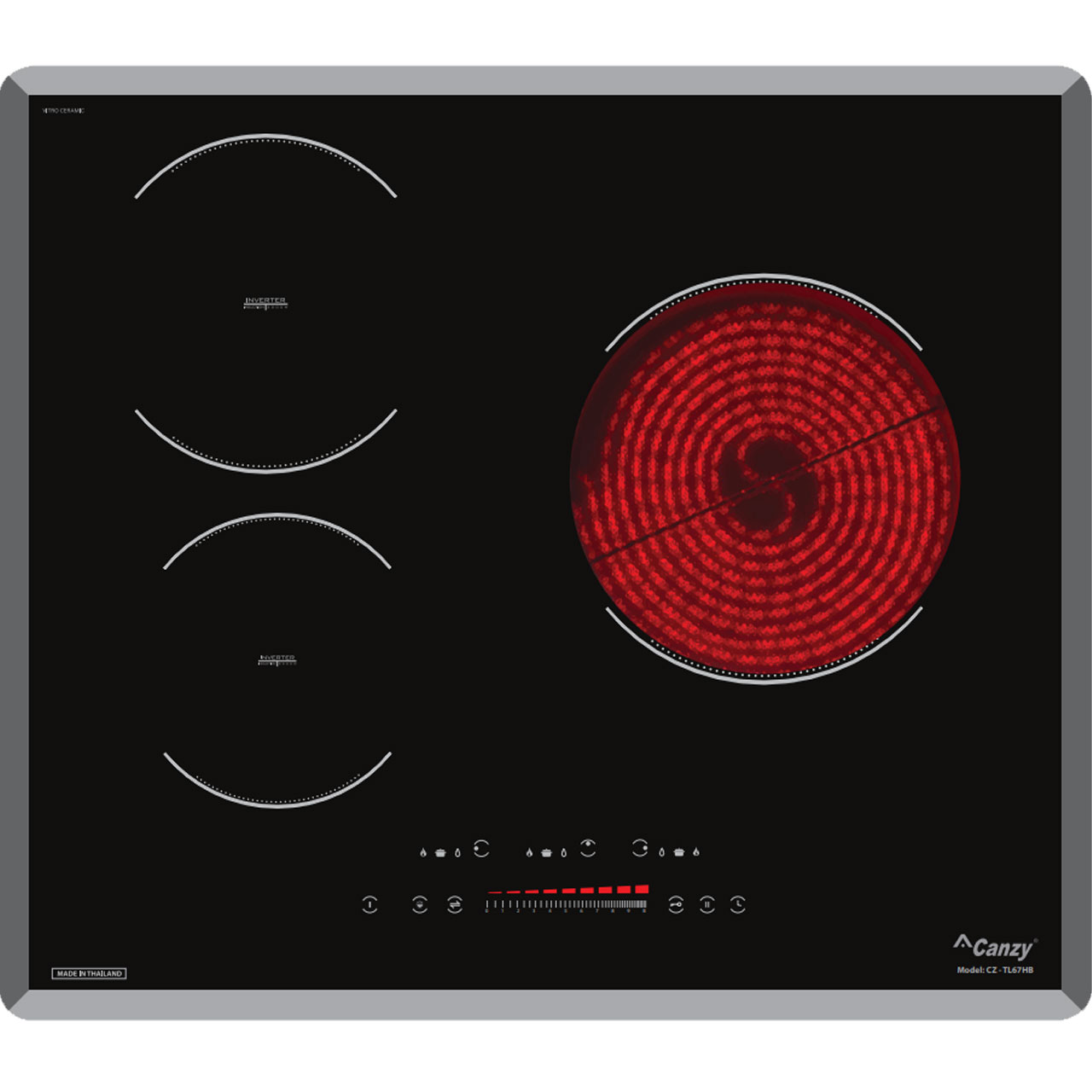 Review Bếp Điện Từ Canzy CZ TL67HB 3 Vùng Nấu, chất lượng cao