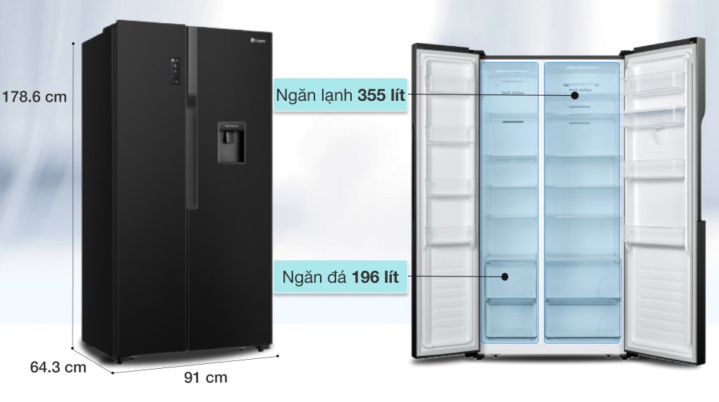 Những lý do kiến chiếc tủ lạnh Casper RS-570VBW bán chạy nhất hện nay