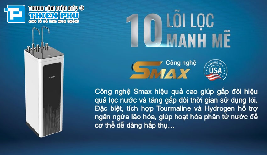 Máy Lọc Nước Nóng Lạnh Karofi KAD-D952 10 Lõi