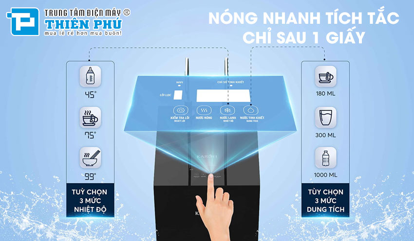 Máy Lọc Nước Nóng Lạnh Karofi KAD-N89 10 Lõi