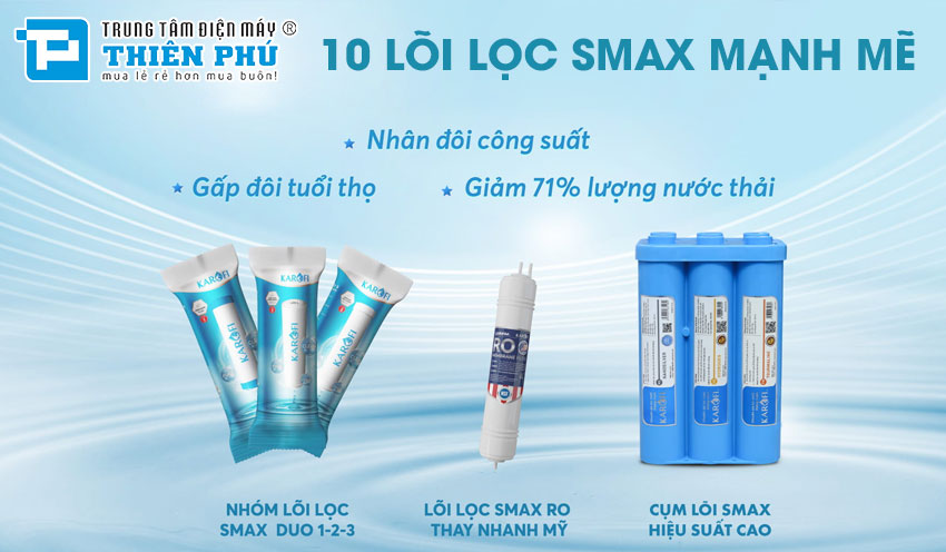 Máy Lọc Nước Nóng Lạnh Karofi KAD-R38 10 Lõi