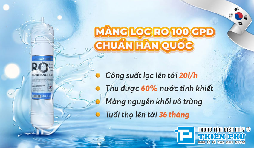 Máy Lọc Nước Nóng Lạnh Karofi Livotec 612 9 Lõi