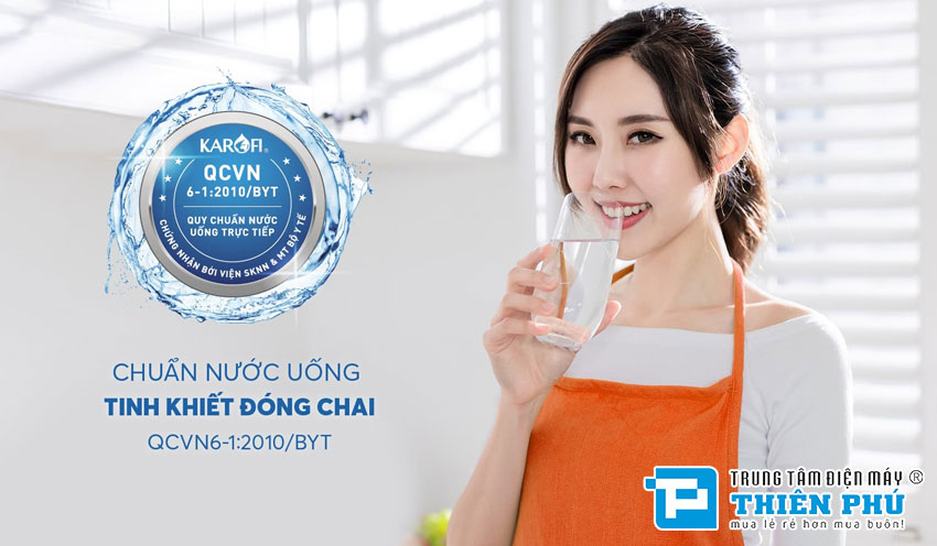 Máy Lọc Nước Nóng Lạnh Karofi Livotec 612 9 Lõi