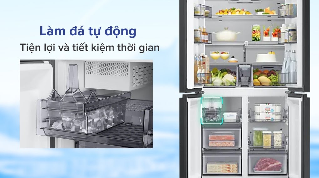 RF60A91R177/SV mẫu tủ lạnh Samsung 4 cánh ứng dụng nhiều công nghệ vượt bậc