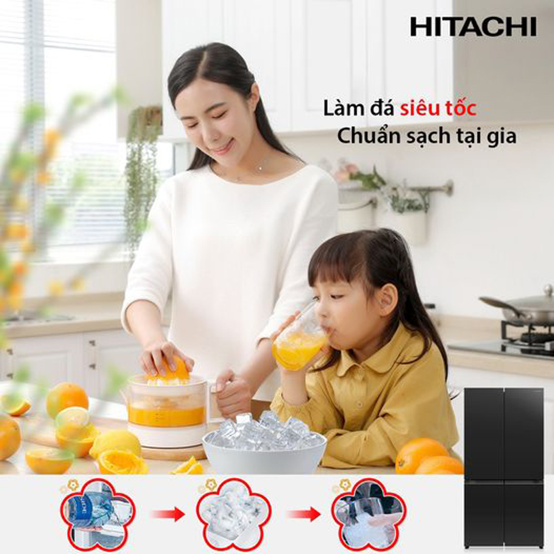 Nên mua tủ lạnh Hitachi 4 cánh có bảng cảm ứng ngoài R-WB640VGV0(GMG)?