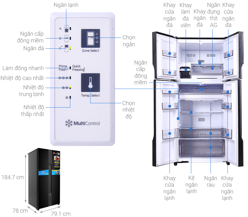5 điều cần biết trước khi chọn mua tủ lạnh Panasonic NR-DZ601VGKV