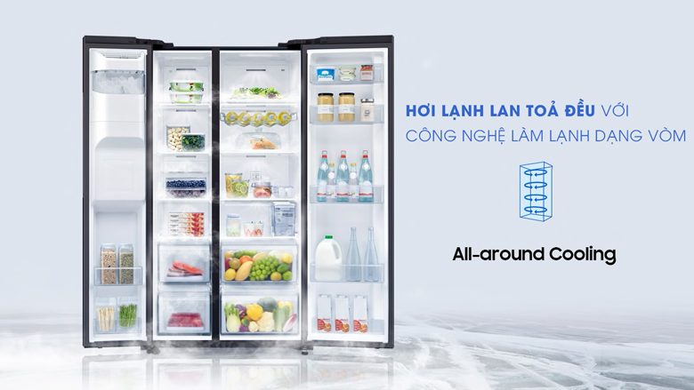 So sánh tủ lạnh LG GR-B22MC và Samsung RS64R5301B4/SV