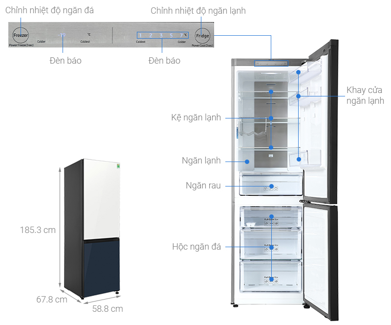 Tham khảo một số mẫu tủ lạnh 2 cánh phù hợp cho mọi không gian bếp