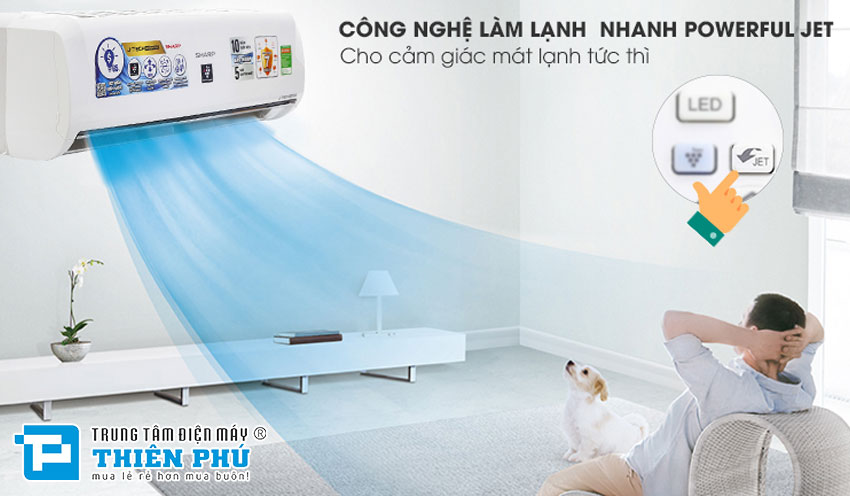 Điều Hòa Sharp 12000Btu 1 Chiều Inverter AH-XP13UHW