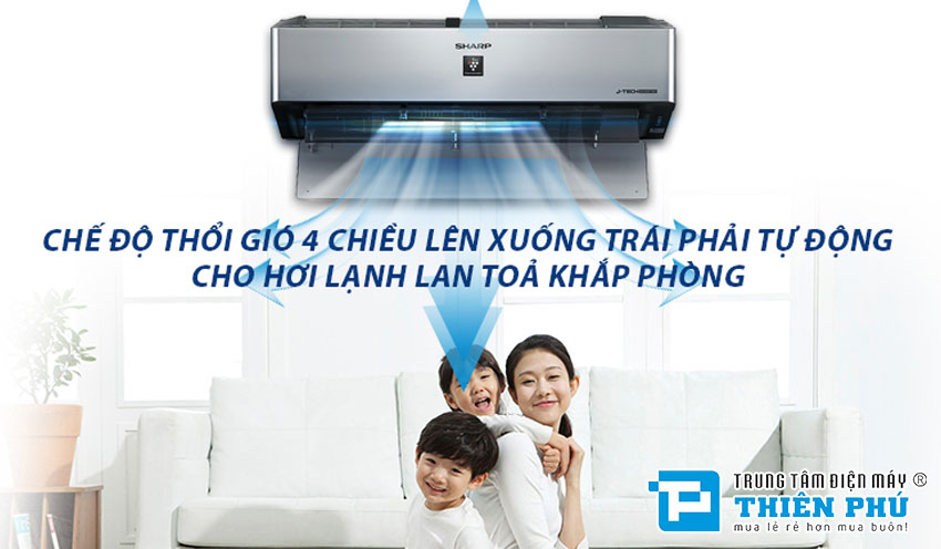 Điều Hòa Sharp 9000Btu 1 Chiều Inverter AH-XP10VXW