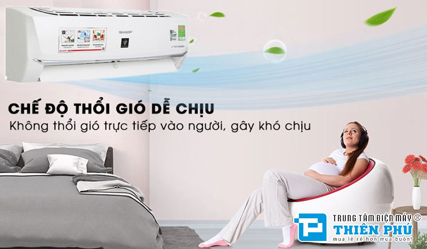 Điều Hòa Sharp 9000Btu 1 Chiều Inverter Wifi AH-XP10WHW