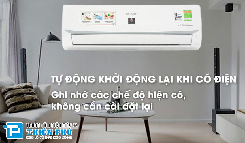 Điều Hòa Sharp 18000Btu 1 Chiều Inverter AH-XP18WMW