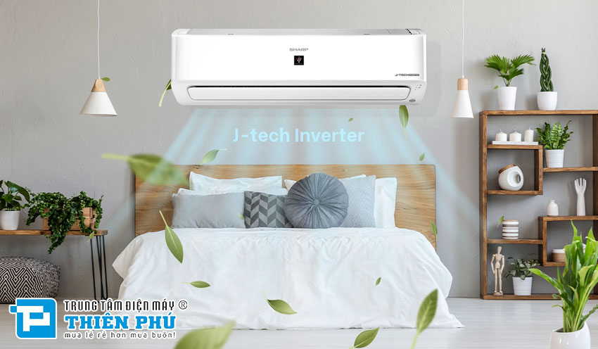 Điều Hòa Sharp 9000Btu 1 Chiều Inverter AH-XP10YMW