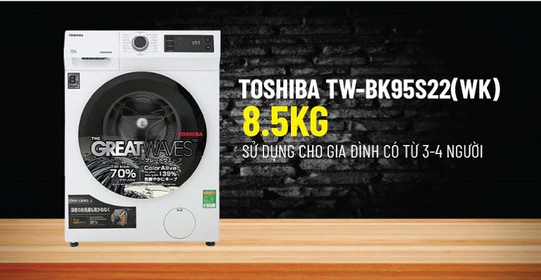 Đánh giá khả năng giặt sạch quần áo trên máy giặt Toshiba TW-BK95S2V(WK)