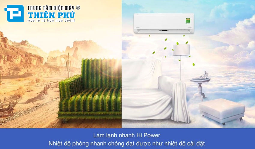 Điều Hòa Toshiba 9000Btu 1 Chiều Inverter RAS-H10E2KCVG-V Gas R32