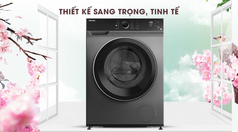 Về thiết kế, bảng điều khiển của máy giặt Toshiba TW-BH105M4V(SK)