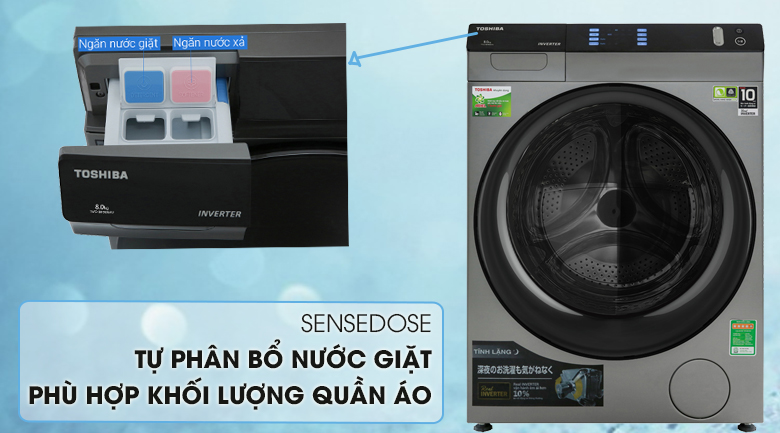 Về các tính năng của máy giặt sấy Toshiba TWD-BH90W4V(SK)