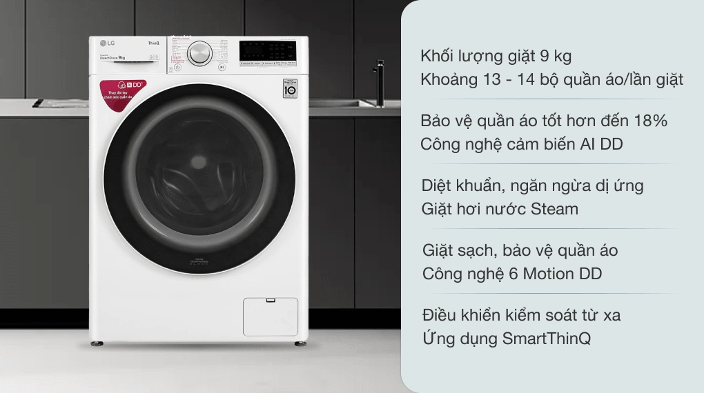 So sánh máy giặt LG FV1409S4W và LG TH2722SSAK. Loại nào tốt hơn?