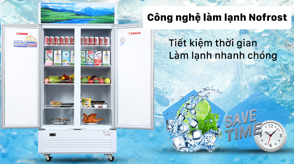 Chiếc tủ mát Sanaky VH-1009HP có thể lưu trữ bao nhiêu thực phẩm