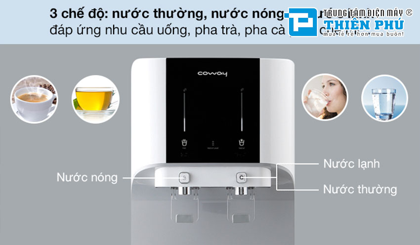 Máy Lọc Nước Nóng Lạnh Coway CHP-671R 5 Lõi