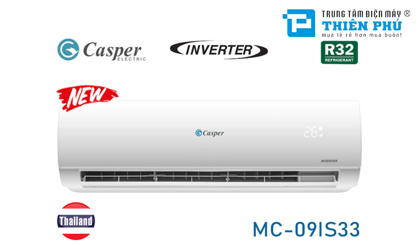 Review chất lượng điều hòa Casper 9000 1 chiều inverter MC-09IS33