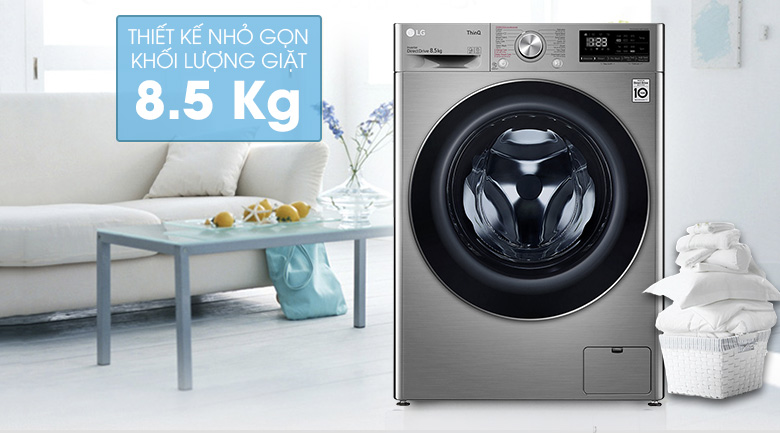 máy giặt LG inverter FV1408S4V 8.5kg