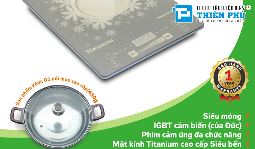 Bếp Từ Đơn Kangaroo KG417i 2100W